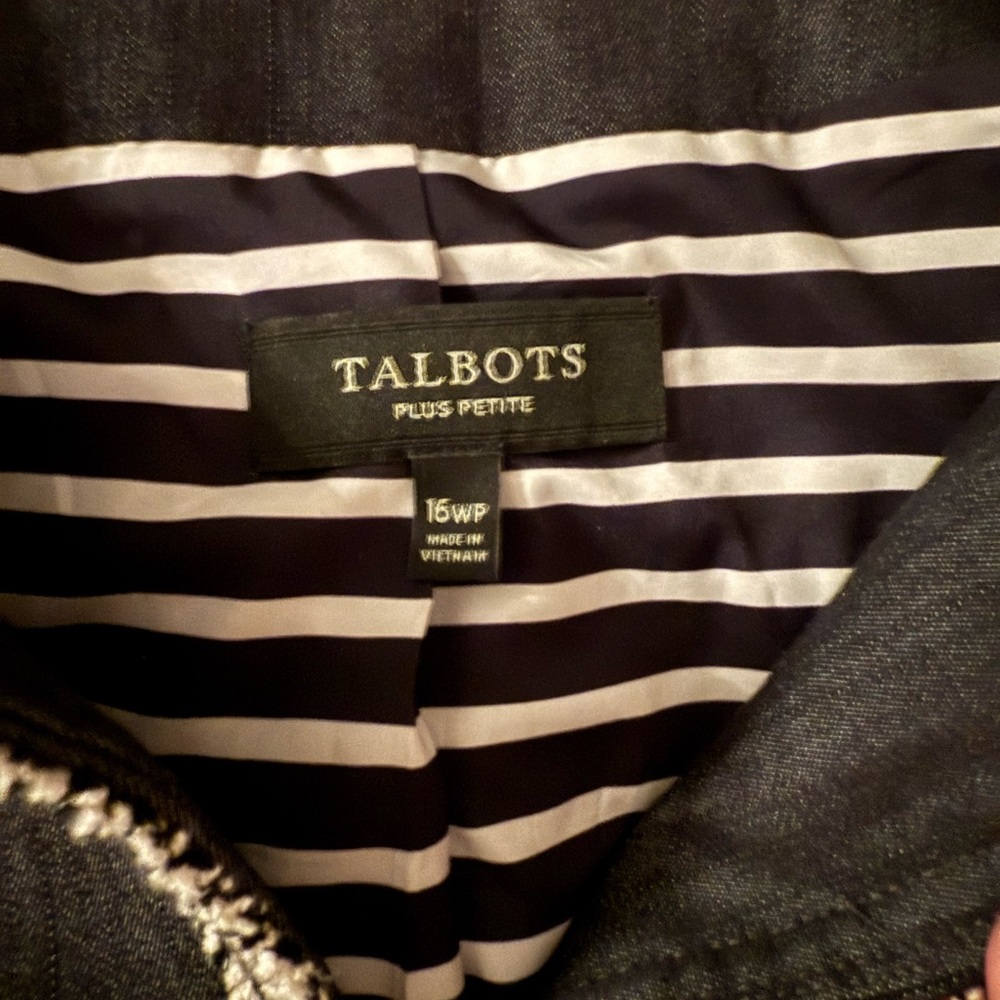 Talbots Plus Petite Fringe Tweed Jacket - Picture 6 of 9